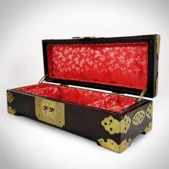 Jonathan Ancient Artifacts Vintage Jade Inlay Jewelry Box