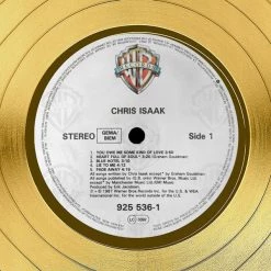 RARE-T Limited Edition Frames Chris Isaak - Self Titled Gold LP Limited Signature Edition Studio Licensed Custom Frame