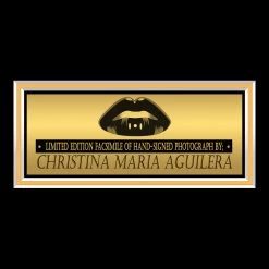 RARE-T Christina Aguilera Kiss Photo Limited Signature Edition Studio Licensed Custom Frame Limited Edition Frames 9 RARE-T Christina Aguilera Kiss Photo Limited Signature Edition Studio Licensed Custom Frame Limited Edition Frames