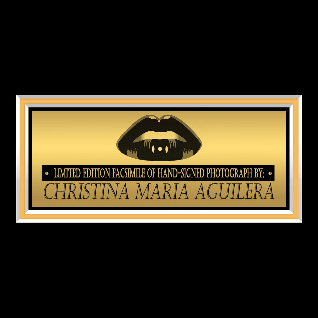 RARE-T Christina Aguilera Kiss Photo Limited Signature Edition Studio Licensed Custom Frame Limited Edition Frames 4 RARE-T Christina Aguilera Kiss Photo Limited Signature Edition Studio Licensed Custom Frame Limited Edition Frames