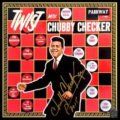 RARE-T Limited Edition Frames Chubby Checker - Twist With Chubby Checker Gold LP Limited Signature Edition Studio Licensed Custom Frame 14 RARE-T Limited Edition Frames Chubby Checker - Twist With Chubby Checker Gold LP Limited Signature Edition Studio Licensed Custom Frame