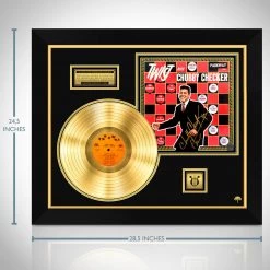 RARE-T Limited Edition Frames Chubby Checker - Twist With Chubby Checker Gold LP Limited Signature Edition Studio Licensed Custom Frame 21 RARE-T Limited Edition Frames Chubby Checker - Twist With Chubby Checker Gold LP Limited Signature Edition Studio Licensed Custom Frame