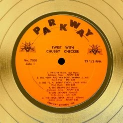 RARE-T Limited Edition Frames Chubby Checker - Twist With Chubby Checker Gold LP Limited Signature Edition Studio Licensed Custom Frame 15 RARE-T Limited Edition Frames Chubby Checker - Twist With Chubby Checker Gold LP Limited Signature Edition Studio Licensed Custom Frame
