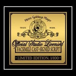 RARE-T Limited Edition Frames Child's Play Movie Script Limited Signature Edition Studio Licensed Custom Frame