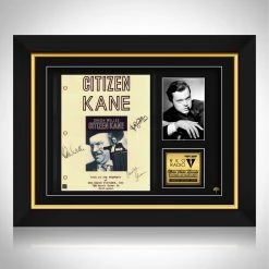 RARE-T Citizen Kane Script Limited Signature Edition Studio Licensed Custom Frame Limited Edition Frames