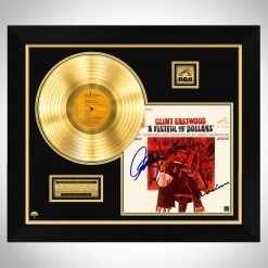 Rare-T Limited Edition Frames Clint Eastwood - A Fistful Of Dollars Gold LP Limited Signature Edition Studio Licensed Custom Frame