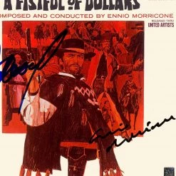 RARE-T Clint Eastwood - A Fistful Of Dollars LP Cover Limited Signature Edition Studio Licensed Custom Frame