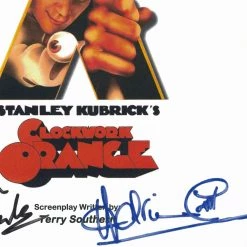 RARE-T A Clockwork Orange Script Limited Signature Edition Studio Licensed Custom Frame Limited Edition Frames