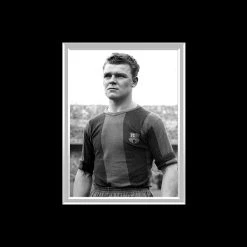 RARE-T FC Barcelona - Ladislav Kubala Photo Limited Signature Edition Studio Licensed Custom Frame Sports Memorabilia