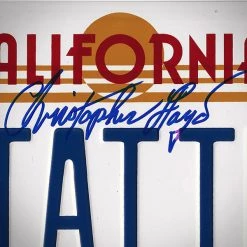 PPC Back To The Future - Beckett Witnessed Certified Hand-Signed OUTATIME License Plate By Christopher Lloyd Custom Frame