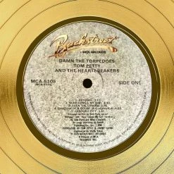 RARE-T Limited Edition Frames Tom Petty & The Heartbreakers Damn The Torpedoes Gold LP Limited Signature Edition Studio Licensed Custom Frame