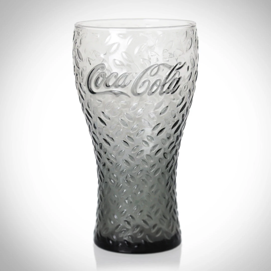 Jonathan Coca Cola - Vintage Embossed Glass Tumbler 1 Jonathan Coca Cola - Vintage Embossed Glass Tumbler
