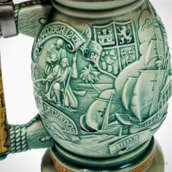 RARE-T Barware & Signs Vintage Handcrafted Christopher Columbus-New World ' - Beer Stein