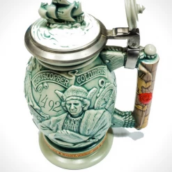 RARE-T Barware & Signs Vintage Handcrafted Christopher Columbus-New World ' - Beer Stein 8 RARE-T Barware & Signs Vintage Handcrafted Christopher Columbus-New World ' - Beer Stein
