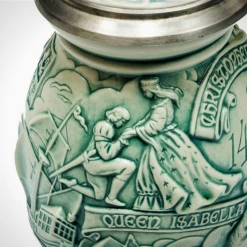 RARE-T Barware & Signs Vintage Handcrafted Christopher Columbus-New World ' - Beer Stein 10 RARE-T Barware & Signs Vintage Handcrafted Christopher Columbus-New World ' - Beer Stein