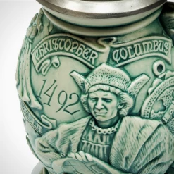 RARE-T Barware & Signs Vintage Handcrafted Christopher Columbus-New World ' - Beer Stein 11 RARE-T Barware & Signs Vintage Handcrafted Christopher Columbus-New World ' - Beer Stein