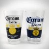 MIMI Corona Extra Label- Officially Licensed Corona Extra La Cerveza Mas Fina Set Of 2 Pub Pint Glasses