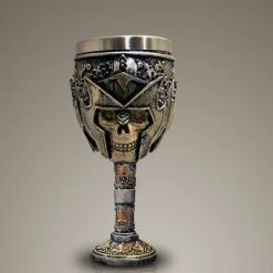 RARE-T Vintage King Skull Goblet
