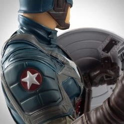 PPC Captain America - PSA Certified Hand-Signed Captain America Gentle Giant Limited Ed. Bust Bank Statue By Stan Lee Ready To Ship! 48 Hour Shipping!