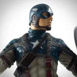 PPC Captain America - PSA Certified Hand-Signed Captain America Gentle Giant Limited Ed. Bust Bank Statue By Stan Lee Ready To Ship! 48 Hour Shipping!