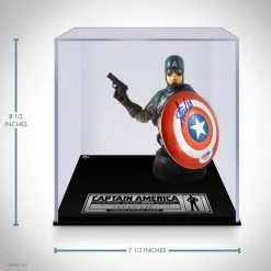 PPC Captain America - PSA Certified Hand-Signed Captain America Gentle Giant Limited Ed. Bust Bank Statue By Stan Lee Ready To Ship! 48 Hour Shipping!