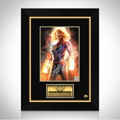 RARE-T Ready To Ship! - Captain Marvel Photo Limited Signature Edition Studio Licensed Custom Frame