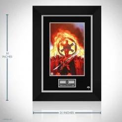 VAULT COLLECTIBLES Signed Memorabilia Star Wars 'Crimson Guard' Hand-Signed Artwork Print By Illustrator Dave Dorman Custom Frame