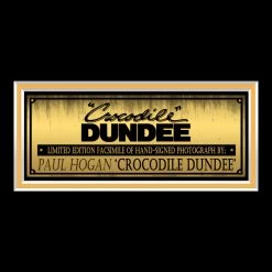 RARE-T Crocodile Dundee - Paul Hogan Limited Signature Edition Licensed Movie Photo Custom Frame