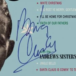 RARE-T Bing Crosby - Merry Christmas Platinum LP Limited Signature Edition Studio Licensed Custom Frame Limited Edition Frames