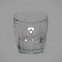 RARE-T Set Of 5 Fat Diamond Edition 'Crown Royal - Canadian Whisky' Rock Glasses Barware & Signs