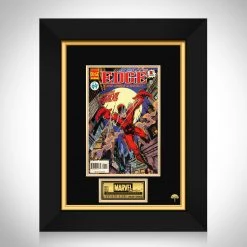 RARE-T Limited Edition Frames Marvel Edge: Over The Edge- Daredevil (1995) #1 Stan Lee Limited Signature Edition Comic Book Cover Art Custom Frame