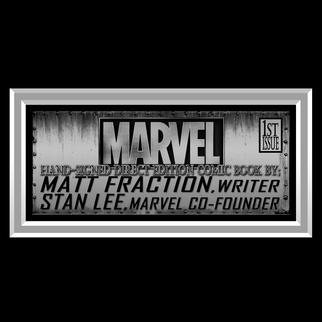 Rare-T Dark Avengers/Uncanny X-Men: Utopia (2009) #1 Hand-Signed Comic By Matt Fraction & Stan Lee Frame 5 Rare-T Dark Avengers/Uncanny X-Men: Utopia (2009) #1 Hand-Signed Comic By Matt Fraction & Stan Lee Frame