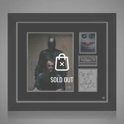PPC Dark Knight-Jsa/Beckett Certified Signed Index Card & Photo By Heath Ledger & Christian Bale Frame