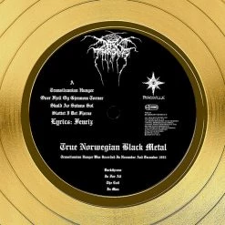 RARE-T Limited Edition Frames Darkthrone 'Transilvanian Hunger' Limited Collector Edition Studio Licensed Gold LP Custom Frame 12 RARE-T Limited Edition Frames Darkthrone 'Transilvanian Hunger' Limited Collector Edition Studio Licensed Gold LP Custom Frame