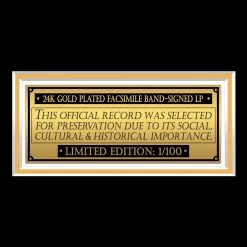RARE-T Limited Edition Frames David Bowie Live Gold LP Limited Signature Edition Studio Licensed Custom Frame