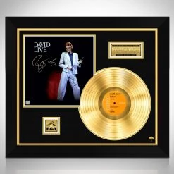 RARE-T Limited Edition Frames David Bowie Live Gold LP Limited Signature Edition Studio Licensed Custom Frame