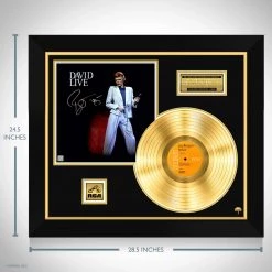 RARE-T Limited Edition Frames David Bowie Live Gold LP Limited Signature Edition Studio Licensed Custom Frame