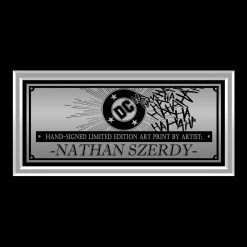 VAULT COLLECTIBLES Signed Memorabilia Dc Dinner- Hand-Signed Artwork Print By Artist Nathan Szerdy Custom Frame