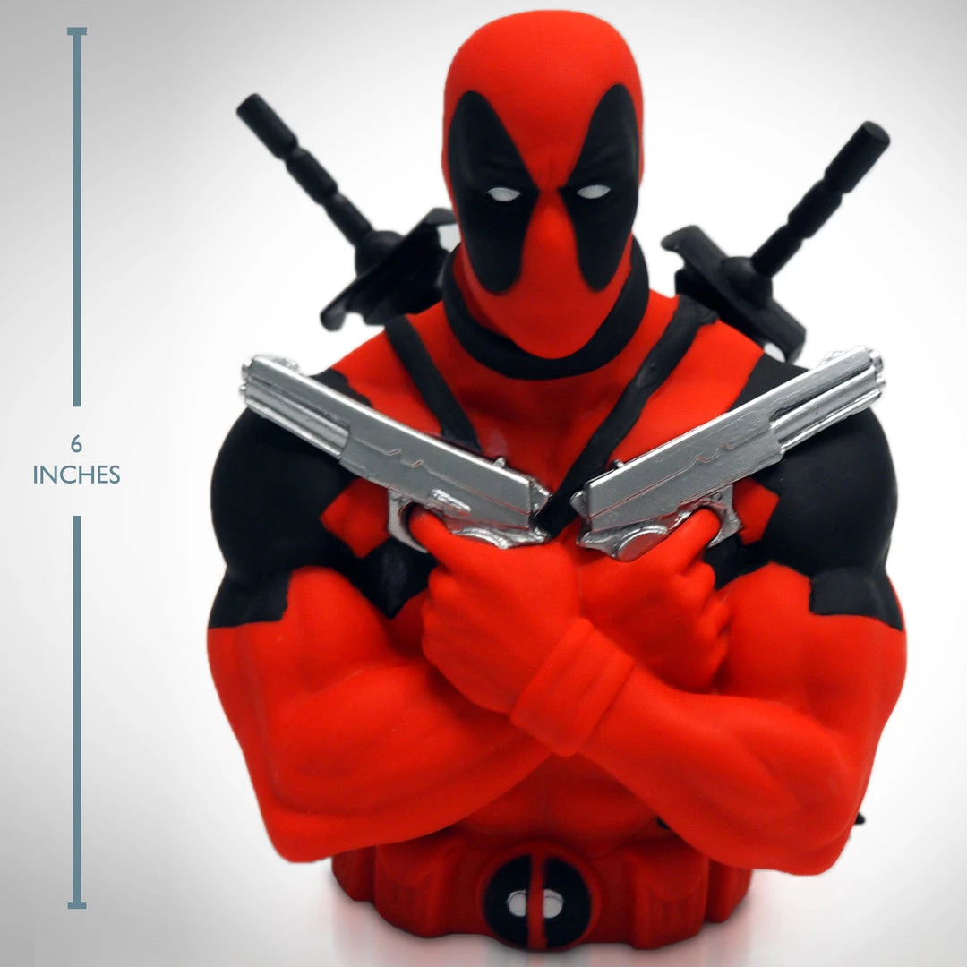 Grosnor Deadpool Bust Bank Collectible Statues 3 Grosnor Deadpool Bust Bank Collectible Statues