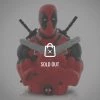 APW Deadpool- 'Holding Guns' Hand-Signed Bust Bank By Stan Lee Signed Memorabilia