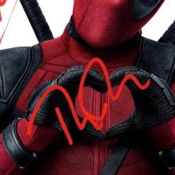RARE-T Deadpool Heart Photo Limited Signature Edition Studio Licensed Custom Frame Limited Edition Frames