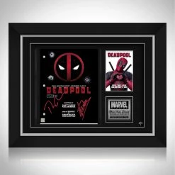 RARE-T Deadpool Movie Script Limited Signature Edition Studio Licensed Custom Frame
