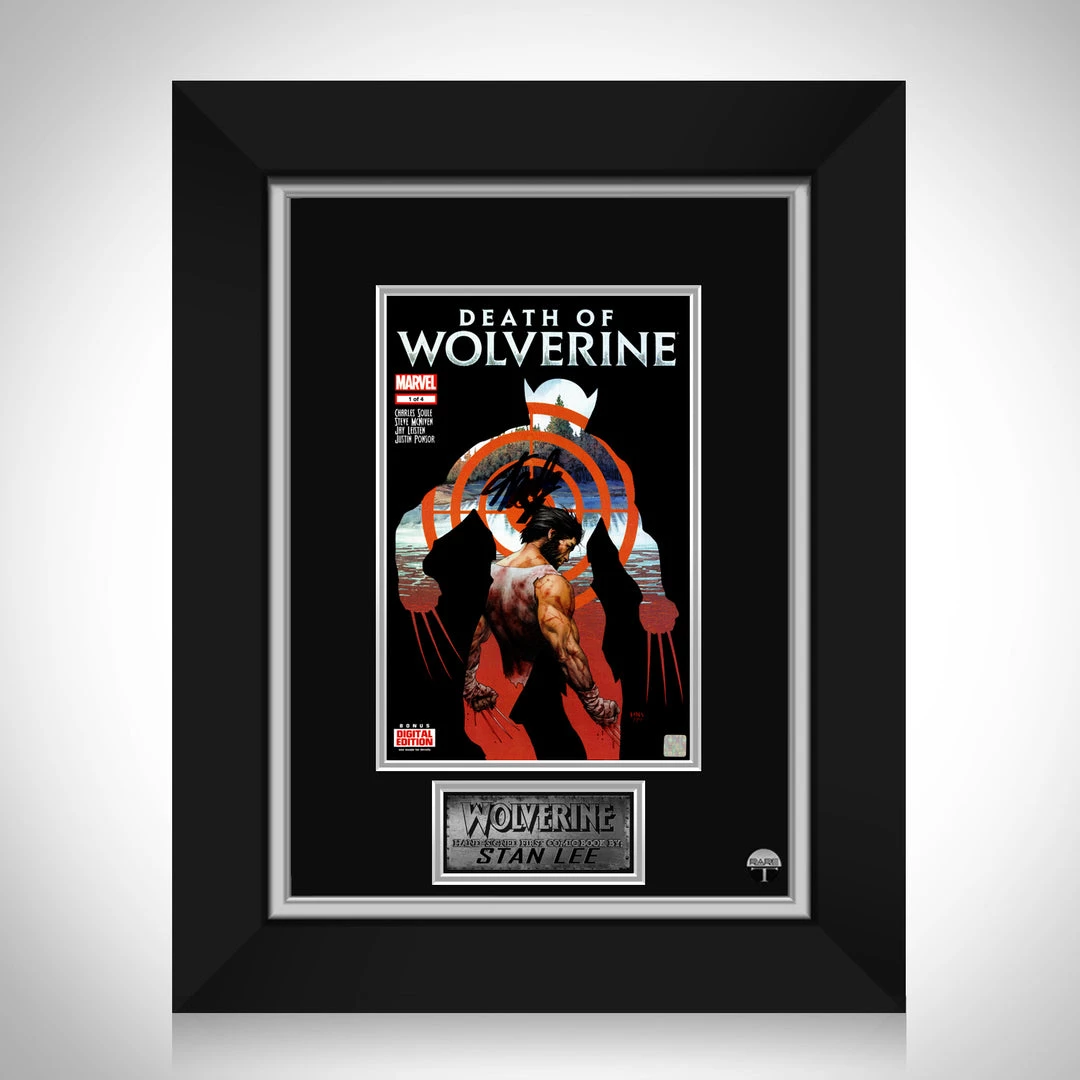 APW Signed Memorabilia Wolverine - Death Of Wolverine #1 Hand-Signed Comic Book By Stan Lee Custom Frame 1 APW Signed Memorabilia Wolverine - Death Of Wolverine #1 Hand-Signed Comic Book By Stan Lee Custom Frame