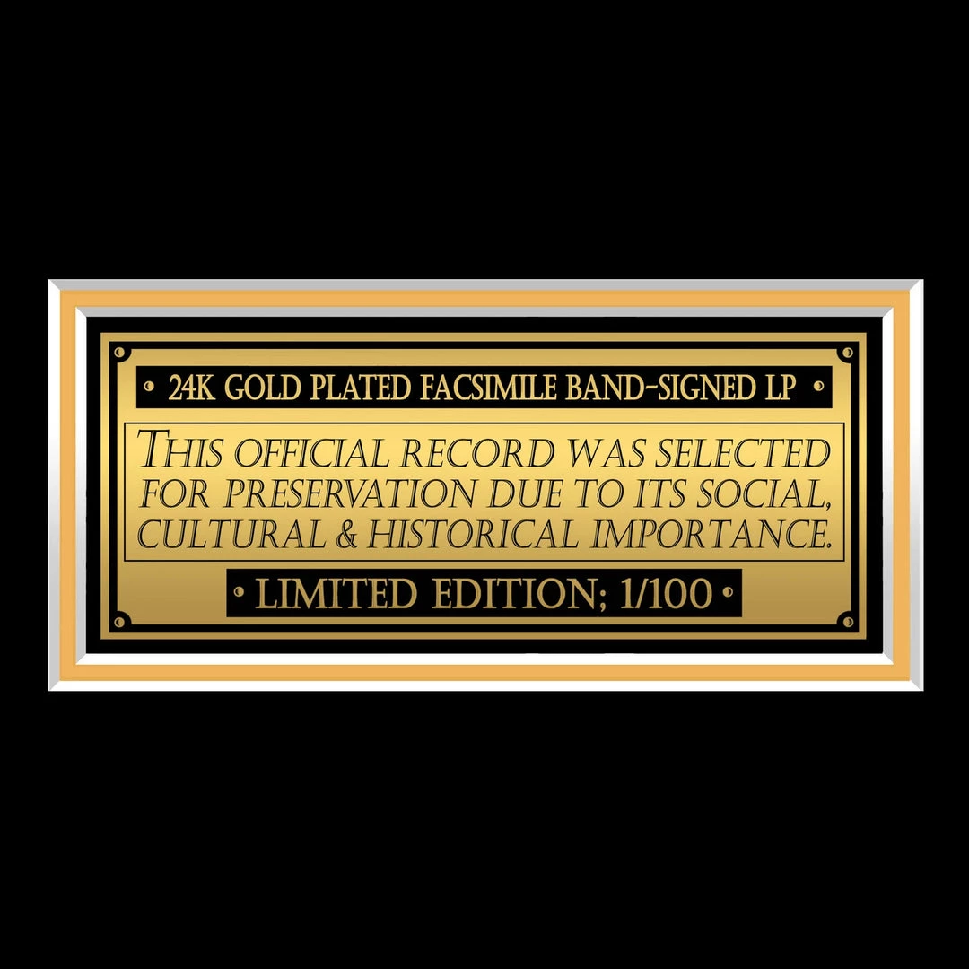 RARE-T Deep Purple When We Rock, We Rock Gold LP Limited Signature Edition Studio Licensed Custom Frame 10 RARE-T Deep Purple When We Rock, We Rock Gold LP Limited Signature Edition Studio Licensed Custom Frame