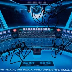 RARE-T Deep Purple When We Rock, We Rock Gold LP Limited Signature Edition Studio Licensed Custom Frame 18 RARE-T Deep Purple When We Rock, We Rock Gold LP Limited Signature Edition Studio Licensed Custom Frame