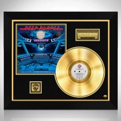 RARE-T Deep Purple When We Rock, We Rock Gold LP Limited Signature Edition Studio Licensed Custom Frame