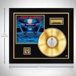 RARE-T Deep Purple When We Rock, We Rock Gold LP Limited Signature Edition Studio Licensed Custom Frame 21 RARE-T Deep Purple When We Rock, We Rock Gold LP Limited Signature Edition Studio Licensed Custom Frame