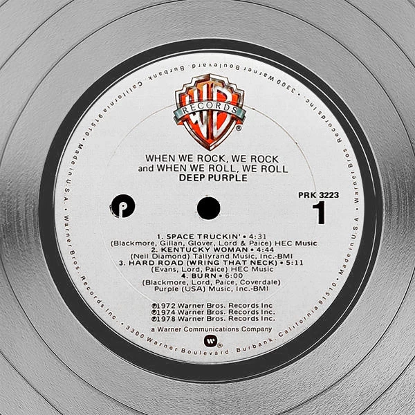 Rare-T Deep Purple When We Rock, We Rock Platinum LP Limited Signature Edition Studio Licensed Custom Frame Limited Edition Frames 4 Rare-T Deep Purple When We Rock, We Rock Platinum LP Limited Signature Edition Studio Licensed Custom Frame Limited Edition Frames