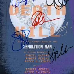 RARE-T Demolition Man Script Limited Signature Edition Studio Licensed Custom Frame Limited Edition Frames