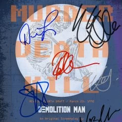 RARE-T Demolition Man Script Limited Signature Edition Studio Licensed Custom Frame Limited Edition Frames